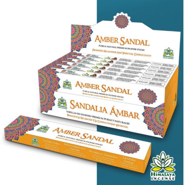 Аромапалочки пыльцевые  Himalaya Mandala Amber Sandal 15 грамм Амбер Сандал