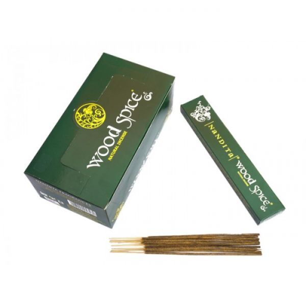 Аромапалочки пыльцевые натуральные Деревянная специя NANDITA WOOD SPICE