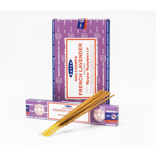 Аромапалички пилкові натуральні  Французька Лаванда SATYA FRANCH LAVENDER (ПЛОСКА ПАЧКА)