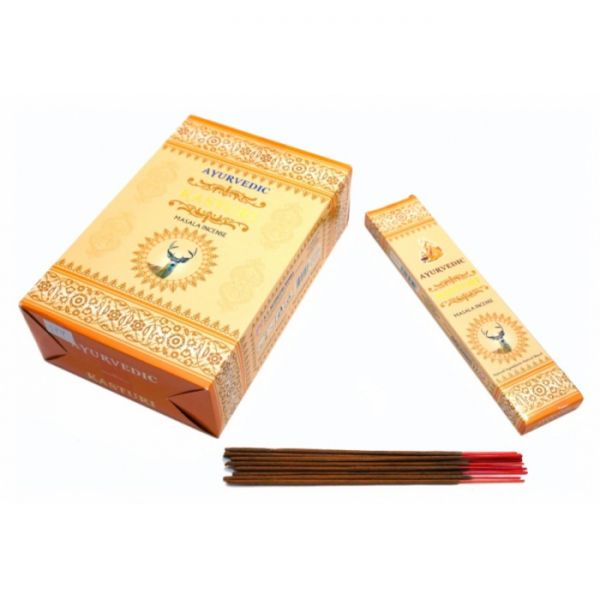Аромапалочки пыльцевые натуральные Кастури Ayurvedic Kasturi (плоская пачка)