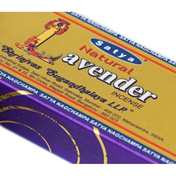 Аромапалочки пыльцевые  натуральные Лаванда  Satya Natural Lavender (плоская пачка)
