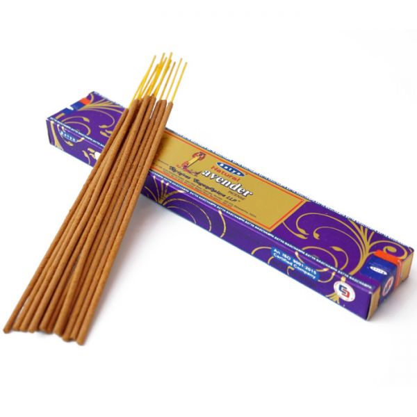 Аромапалочки пыльцевые  натуральные Лаванда  Satya Natural Lavender (плоская пачка)