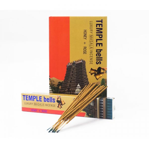 Аромапалички пилкові натуральні  Пало Санто та Сандал  Temple Bells PALO SANTO + SANDALWOOD