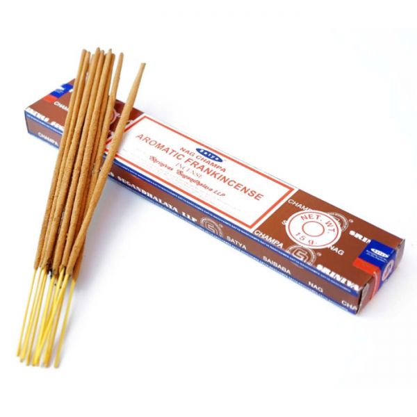 Аромапалочки пыльцевые натуральные Сатья Ароматный ладан Satya Aromatic Frankincense (ПЛОСКАЯ ПАЧКА)
