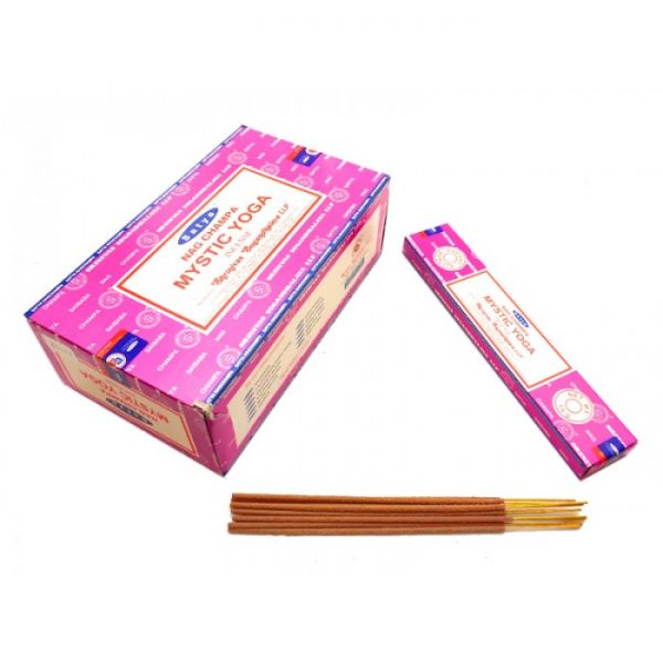 Аромапалочки пыльцевые натуральные Сатья Мистик Йога SATYA MYSTIC YOGA (ПЛОСКАЯ ПАЧКА)