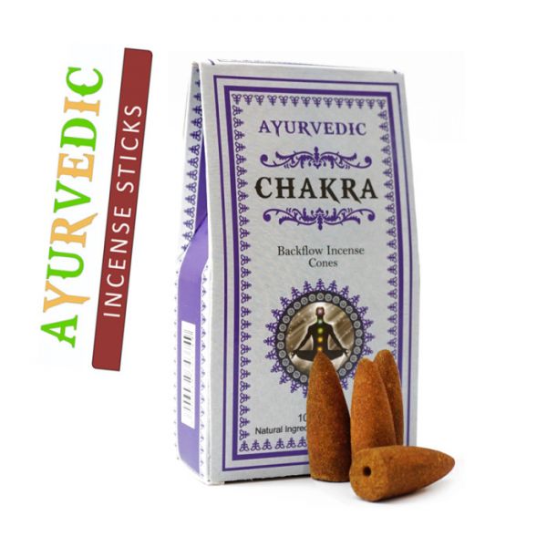 Ароматические конусы для Backflow Ayurvedic BACK FLOW Конусы Чакра