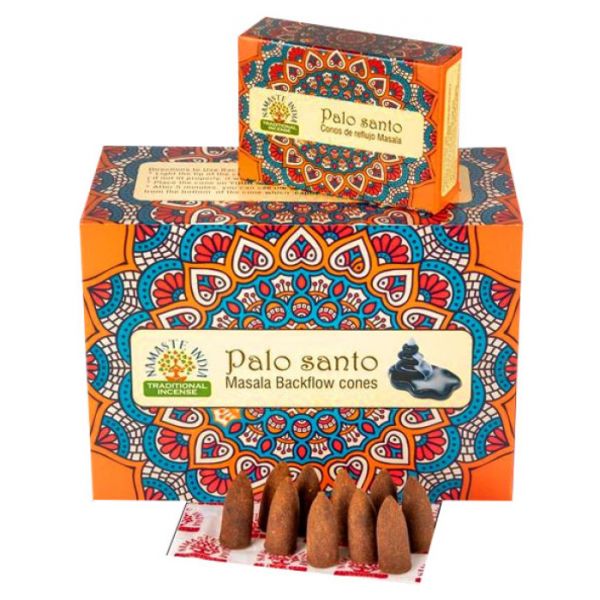 Ароматичні конуси для Backflow Пало Санто NAMASTE INDIA PALO SANTO
