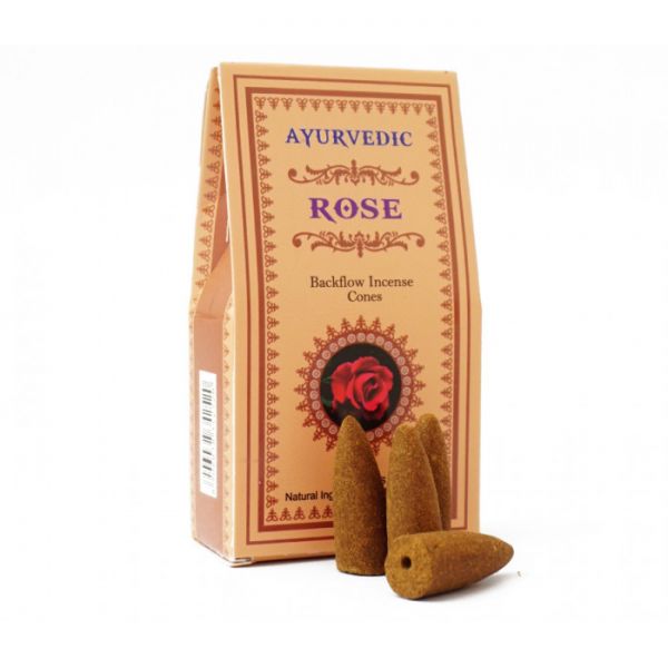 Ароматические конусы для Backflow Роза Ayurvedic BACK FLOW CONES ROSE