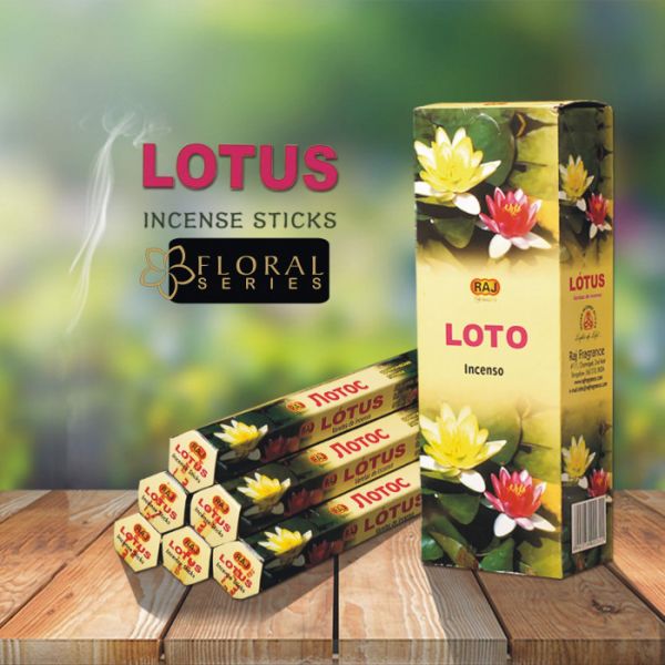 Ароматичні палички RAJ LOTUS (шестигранник) Лотос