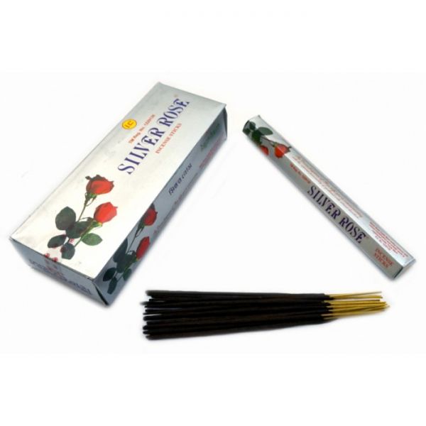 Ароматичні палички СРІБНА РОЗА SILVER ROSE (шестигранник)