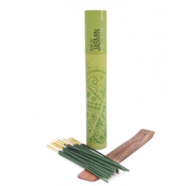 Ароматичні палички в тубусі ЖАСМИНОВЕ ДЕРЕВО 20 шт + підставка