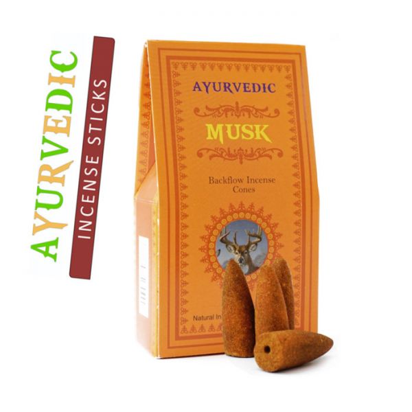 Ароматические конусы для Backflow Ayurvedic BACK FLOW Конусы Муск