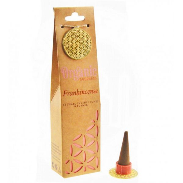 Пахощі ароматичні конуси з керамічною підставкою Ладан ORGANIC GOODNESS