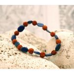 Браслет Рудракша + Чароїт 22 намистини