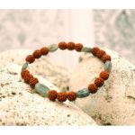 Браслет Рудракша + Волосатик 24 намистини