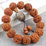 Чотки-браслет із рудракші 14 бусин ЧЕРЕПАХА