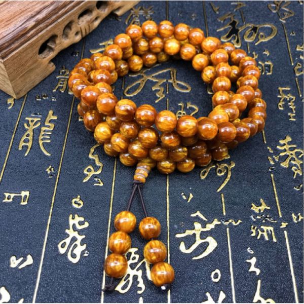 Чётки из корня морской ивы 10мм 108 бусин