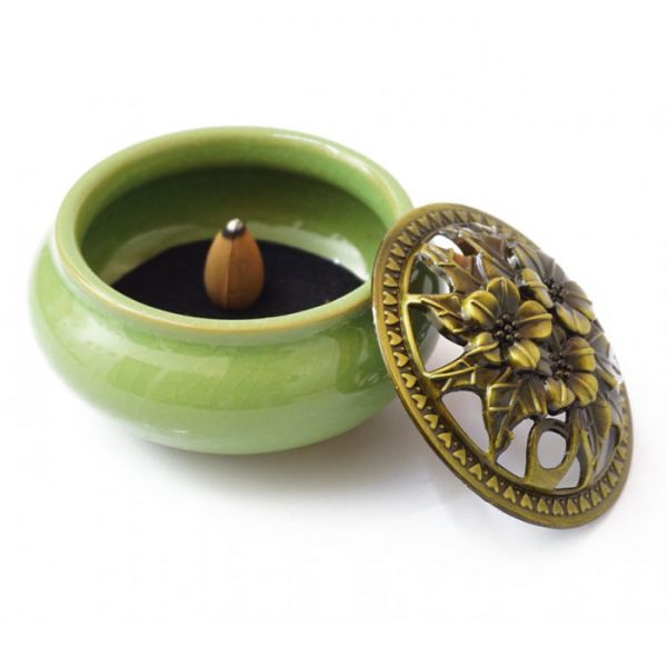 Курильниця для пахощів "Тріснувший лід" Салатовий