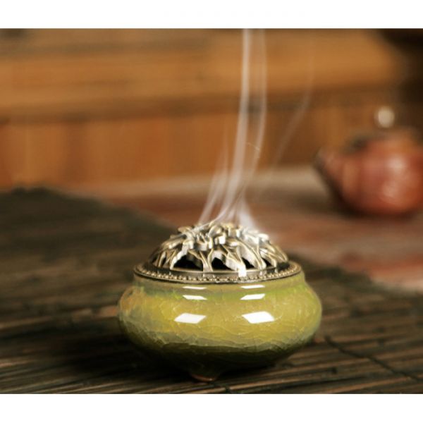 Курильниця для пахощів "Тріснувший лід" Салатовий