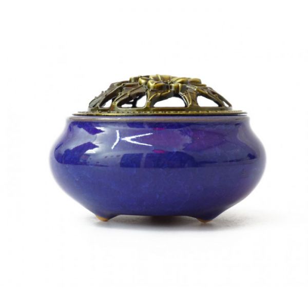 Курильниця для пахощів "Тріснувший лід" Синя