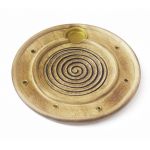 Підставка під аромапалички і конуси з дерева манго Тарілка Спіраль