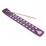 Підставка під аромапалички з дерева манго Лижа Будда Фіолетова