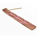 Подставка под аромапалочки из дерева манго ЛЫЖА Светло Розовая Сердце