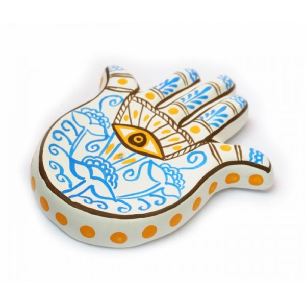 Підставка під аромапалички Рука Фатіми №3 терракот