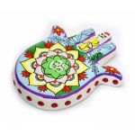 Підставка під аромапалички Рука Фатіми Ом №2 терракот