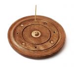 Підставка під ароматичні палички з червоного дерева "ТАРІЛКА" Інь Янь