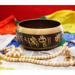 Поющая чаша чёрная литая 12 см Непал